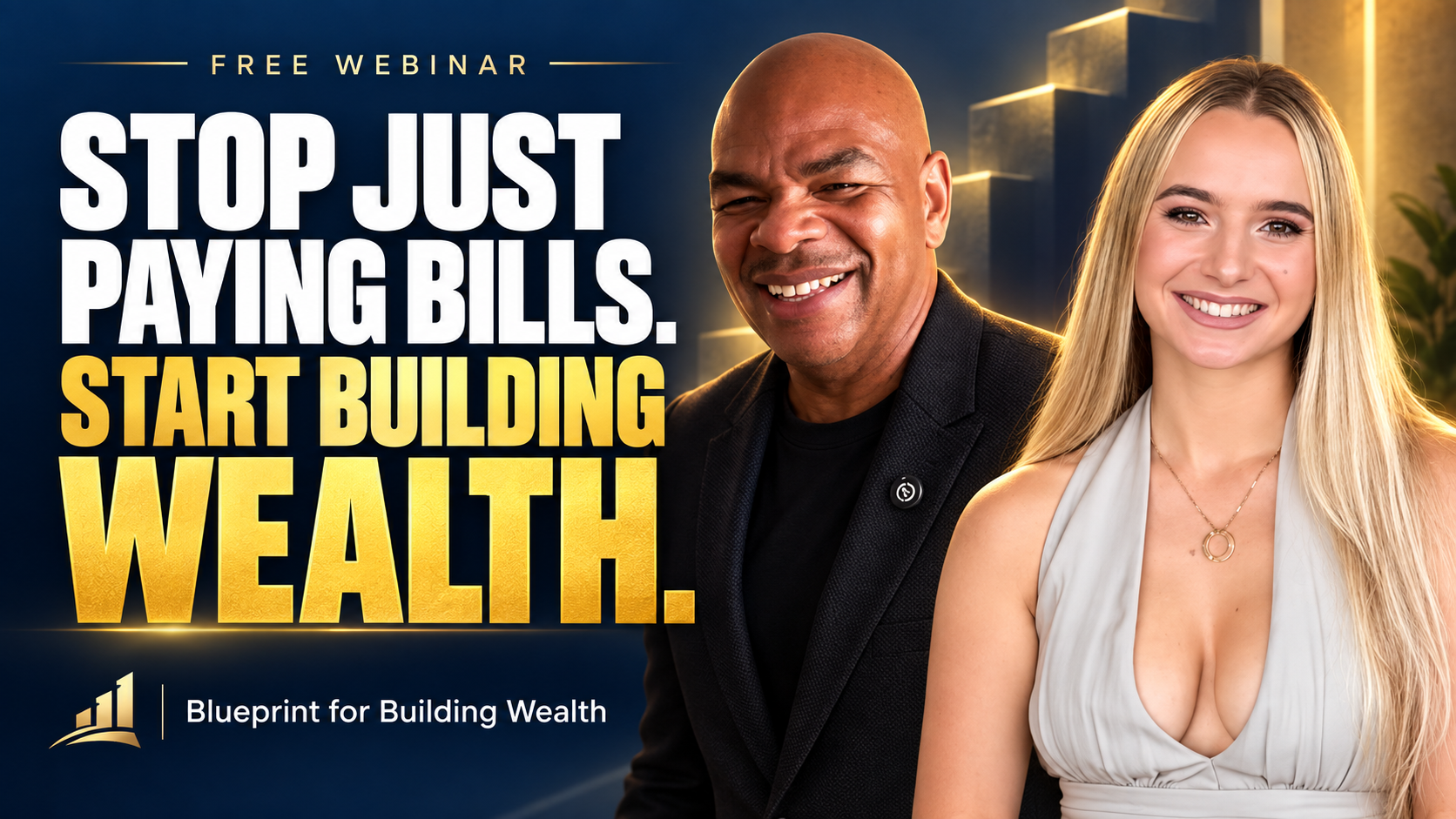 Davinci Jeremie and Alexandra presenting Blueprint for Building Wealth